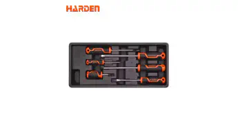 Harden 6Pcs Screwdriver Set Flat and Philips Screw Driver Model: 520641