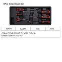 Harden 6Pcs Screwdriver Set Flat and Philips Screw Driver Model: 520641
