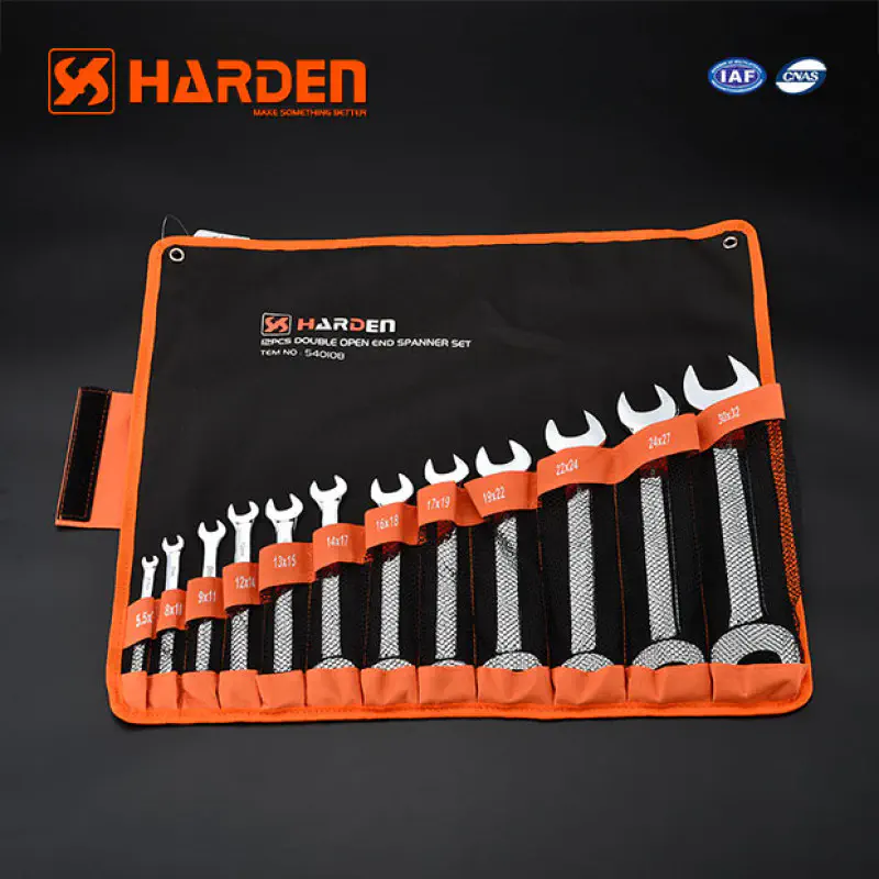 Harden 12Pcs Double Open-end Spanners Set Dulley Spanner Set Model: 540108