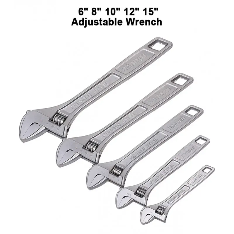 Harden Adjustable Wrench  ( 6" | 8" | 10" | 12" | 15" | 18" | 24" ) Model: 540406-540524