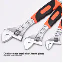 Harden Professional Adjustable Wrench ( 8'' | 10" | 12'' ) Rubber Grip Model: 540558 - 540562