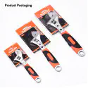 Harden Professional Adjustable Wrench ( 8'' | 10" | 12'' ) Rubber Grip Model: 540558 - 540562
