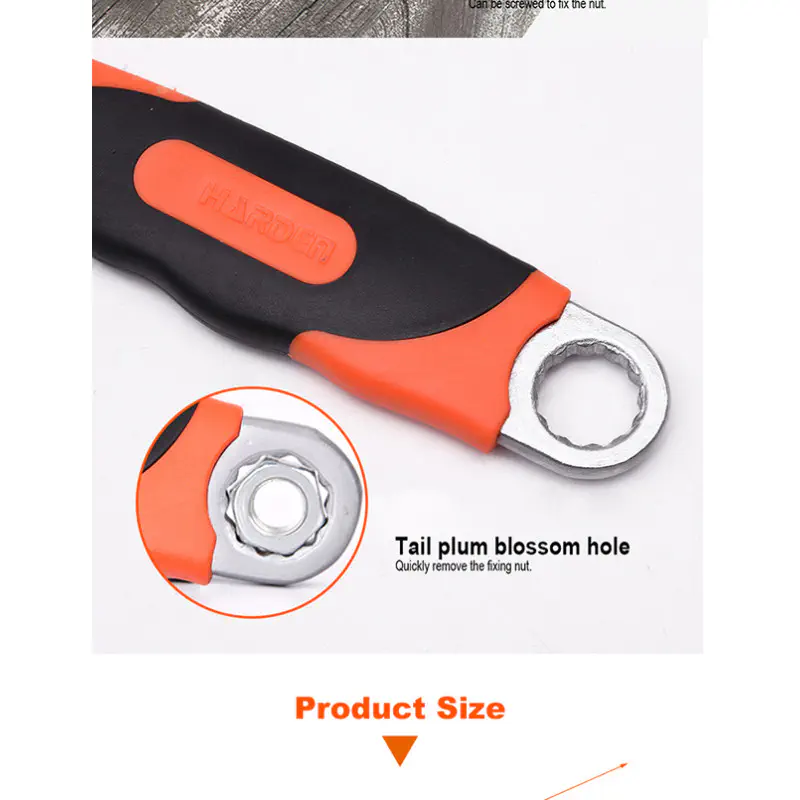 Harden Professional Adjustable Wrench ( 8'' | 10" | 12'' ) Rubber Grip Model: 540558 - 540562