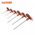 Harden T-Allenkey, T Handle Chrome Vanadium Steel spanner, Allen Hex Key,  8 Standard Sizes ( 2mm | 2.5mm | 3mm| 4mm | 5mm | 6mm | 8mm | 10mm ) Model: 540711 - 540718