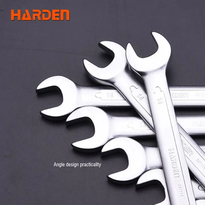 Harden European Combination Spanner Cr-V, 26 Standard Sizes available ( 6mm to 50mm ) Model: 541106 - 541150