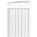 Harden European Combination Spanner Cr-V, 26 Standard Sizes available ( 6mm to 50mm ) Model: 541106 - 541150