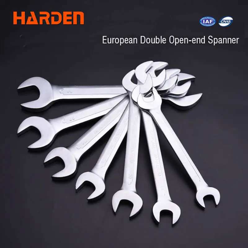 Harden European Double Open-end Spanner Dully Spanner 12 Standard Sizes ( 6x7mm to 30x32mm ) Model: 541206 - 541230