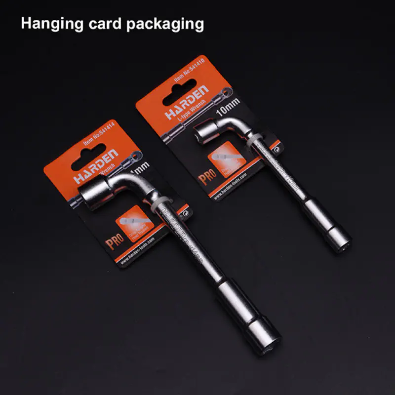 Harden L-Type Socket Wrench L Socket L Wrench CR-V steel 12 standard sizes  ( 8mm | 9mm | 10mm | 11mm | 12mm | 13mm | 14mm  | 15mm | 16mm | 17mm | 18mm | 19mm )  Model: 541408 ~ 541419
