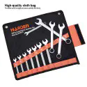 Harden 15Pcs Combination Spanner Set ( 8, 10, 11, 12, 13, 14, 15, 17, 19, 21, 22, 24, 27, 30, 32mm ) CrV Model: 542015