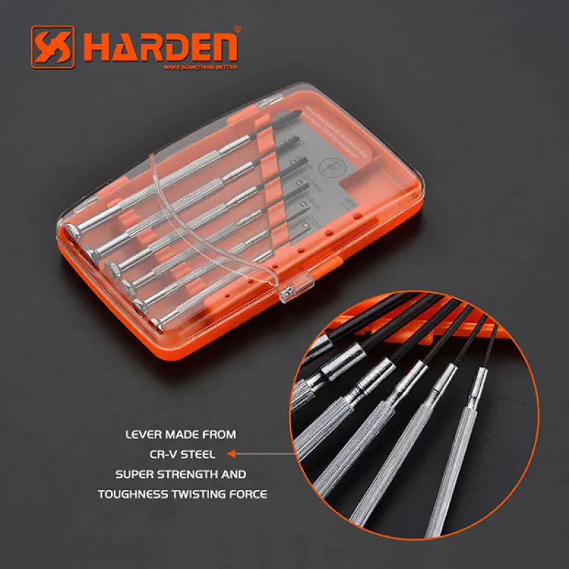 Harden 6Pcs Precision Screwdriver Set Model: 550121