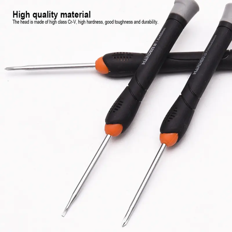 Harden 9pcs Precision CR-V Screwdriver Set Professional Quality Model: 550122