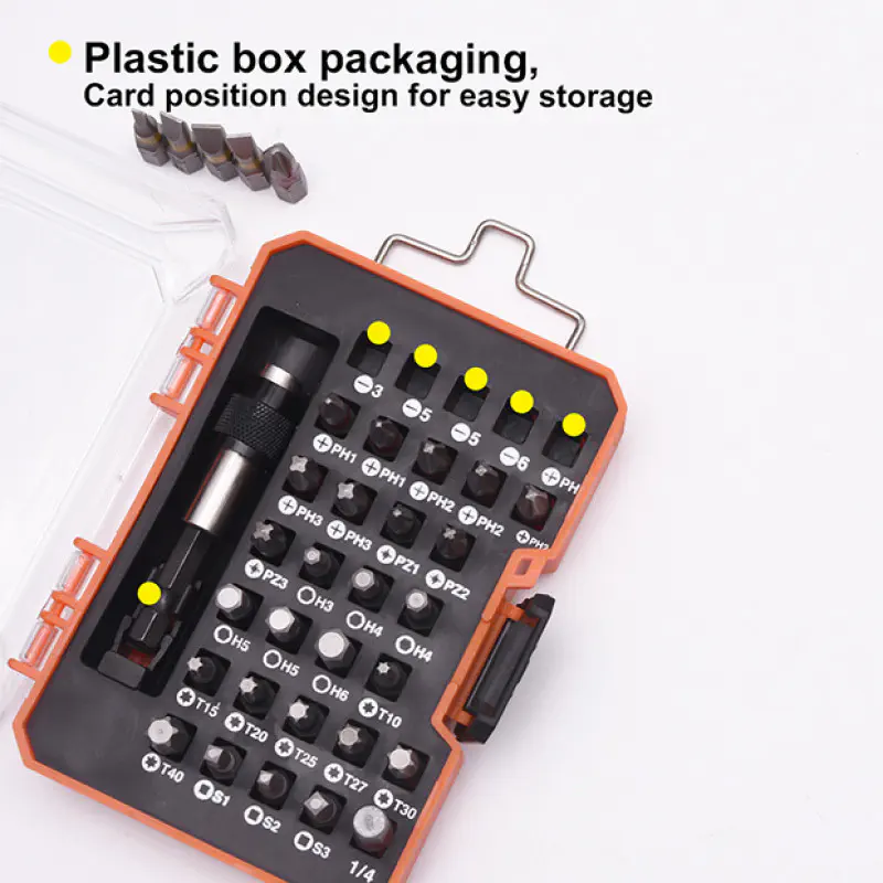 Harden 33pcs Screwdriver Bits Set ( Flat, Philip, Pozi, Hex, Torex & Square bits ) Model: 550833
