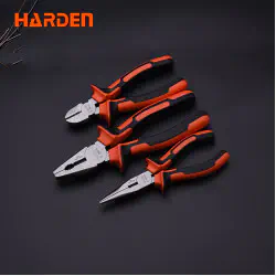 Harden 3pcs Plier Set ( 6" Diagonal Cutting Plier, 8" Combination Plier, 6"Long Nose Plier ) Model: 560179
