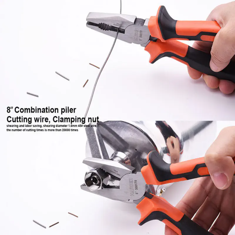 Harden 3pcs Plier Set ( 6" Diagonal Cutting Plier, 8" Combination Plier, 6"Long Nose Plier ) Model: 560179