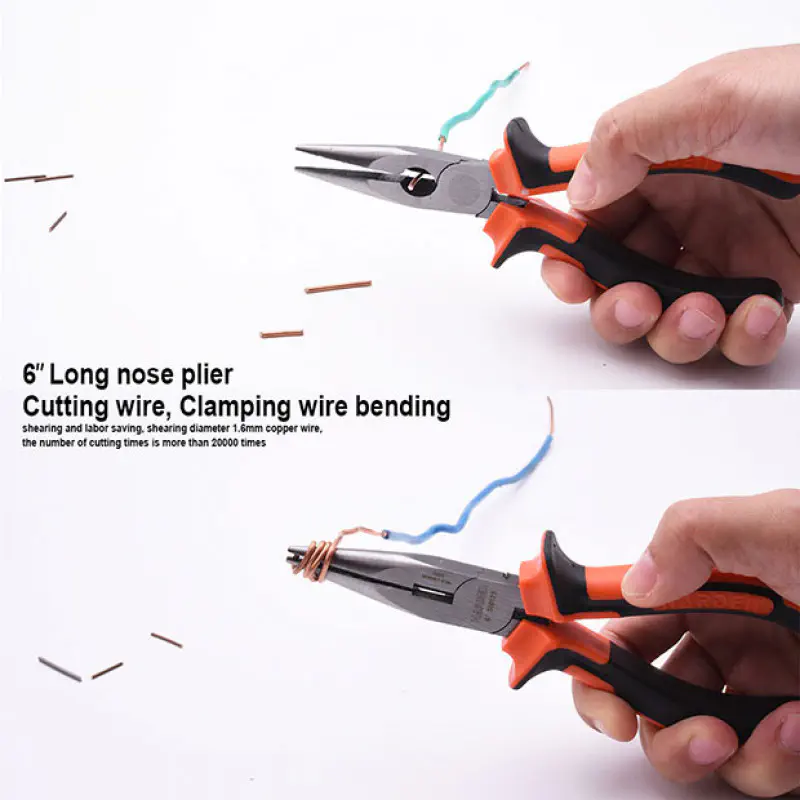 Harden 3pcs Plier Set ( 6" Diagonal Cutting Plier, 8" Combination Plier, 6"Long Nose Plier ) Model: 560179