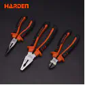 Harden 3Pcs Industrial Pliers Set Cr-V ( 6" long nose plier, 6" diagonal cutting plier, 8" combination plier ) Model: 560233