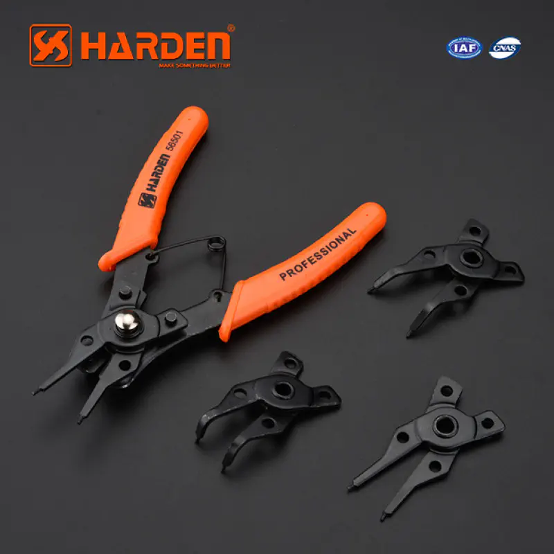 Harden 4.5" 5Pcs Chrome Vanadium Circlip Plier Set Model: 560501