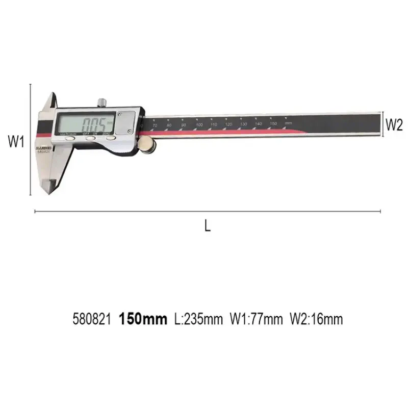 Harden 6" Professional Steel Digital Caliper Vernier Caliper Model: 580821 