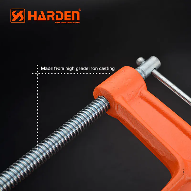 Harden G Clamp Professional Alloy Steel C Clamp  ( 2" | 3" | 4" | 6" | 8" | 10" ) 
