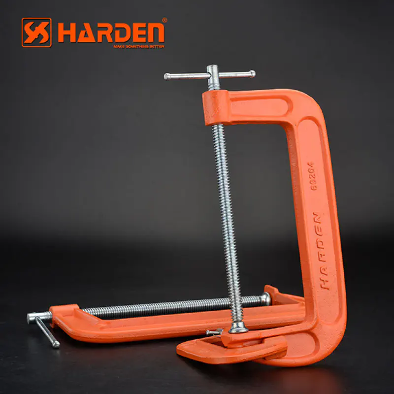 Harden G Clamp Professional Alloy Steel C Clamp  ( 2" | 3" | 4" | 6" | 8" | 10" ) 