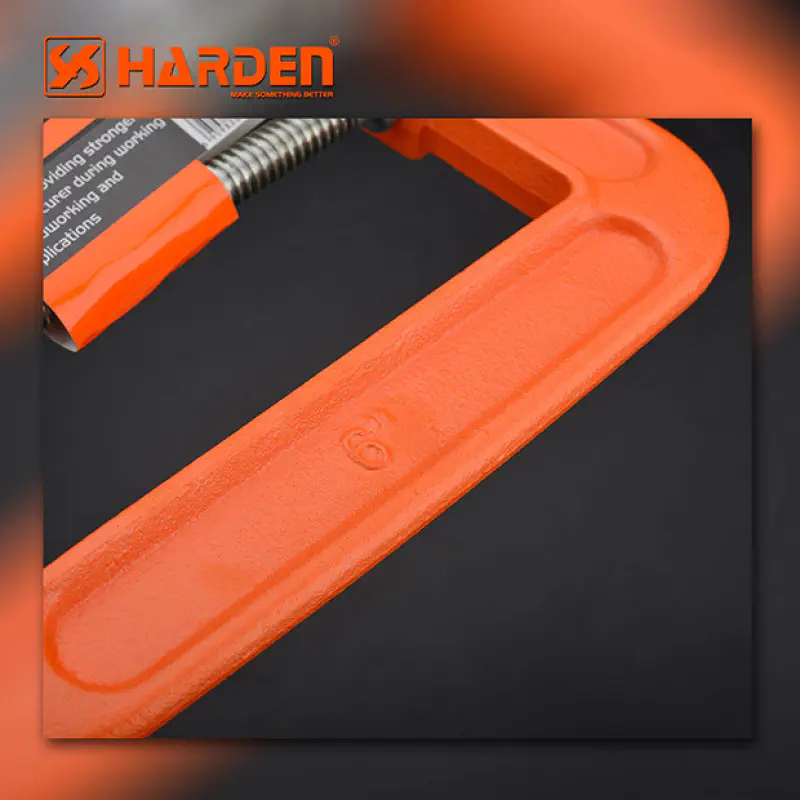 Harden G Clamp Professional Alloy Steel C Clamp  ( 2" | 3" | 4" | 6" | 8" | 10" ) 