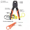 Harden RJ45 Professional Modular Plug Crimping Tools Internet Punch Model: 660631
