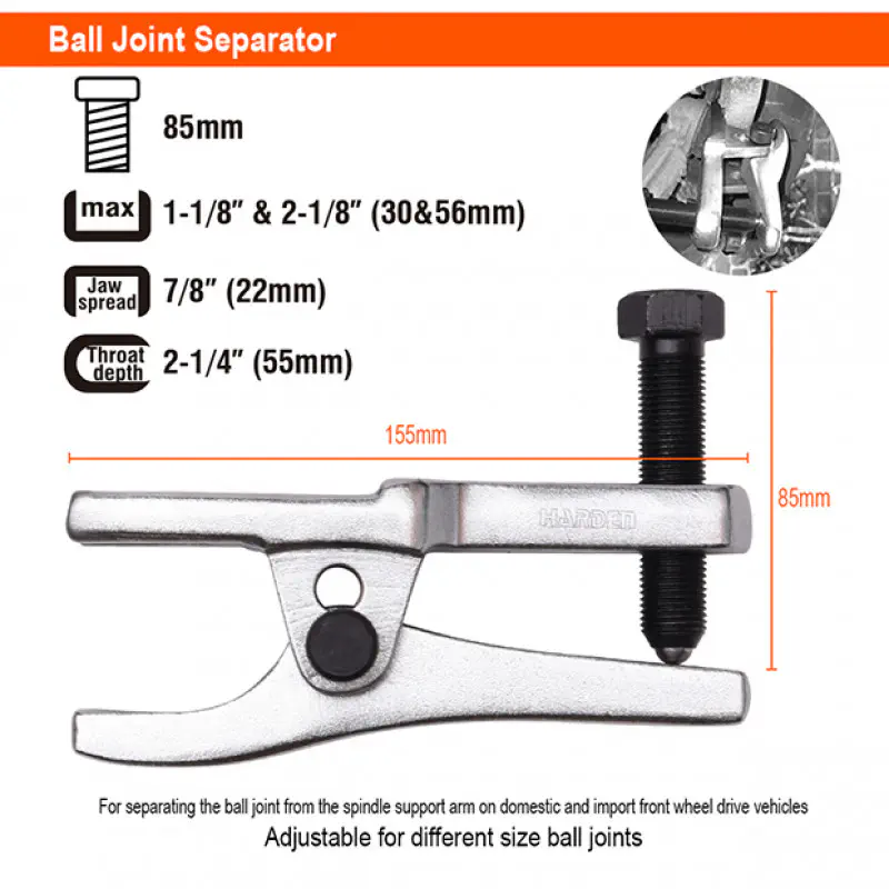 Harden 5Pcs Ball Joint Separator Set Model: 672105
