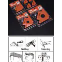 Harden 4Pcs Welding Magnetic Angle Set Corner Clamp, Multi-Angle, for Welding and Holding Purpose, 4.5kg Holding Force Capacity Model: 765010