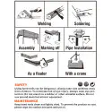 Harden 25LB | 50LB | 75LB Magnetic Welding Holder,  Welding Magnetic Angle Set Corner Clamp, Multi-Angle, for Welding and Holding Purpose ( Model: 765025 | 765050 | 765075 )