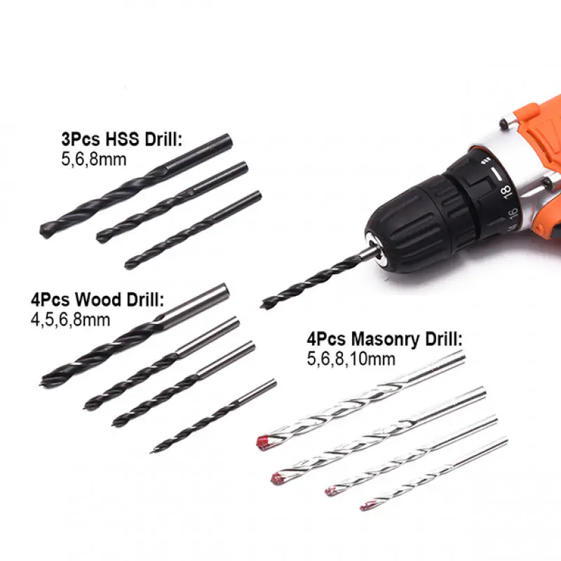 HARDEN Multi-Functional Power Drills Combo Tools 36 Pcs Electric Impact Drill Tool Set with Blow Case 510836