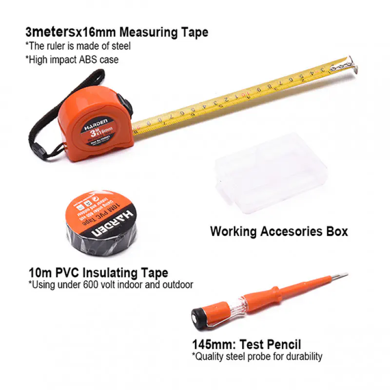 HARDEN Multi-Functional Power Drills Combo Tools 36 Pcs Electric Impact Drill Tool Set with Blow Case 510836