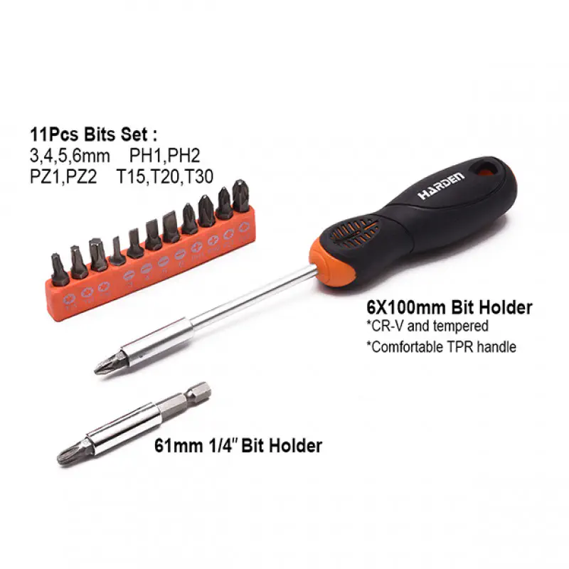 HARDEN Multi-Functional Power Drills Combo Tools 36 Pcs Electric Impact Drill Tool Set with Blow Case 510836