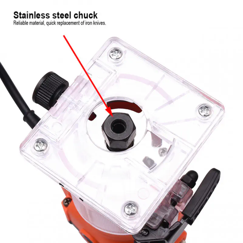 HARDEN 580w Hand Electric Wood Trimmer Router Hand Brushless Electric Wood Trimmer Portable Woodworking Collet Chuck Diameter Model: 752732