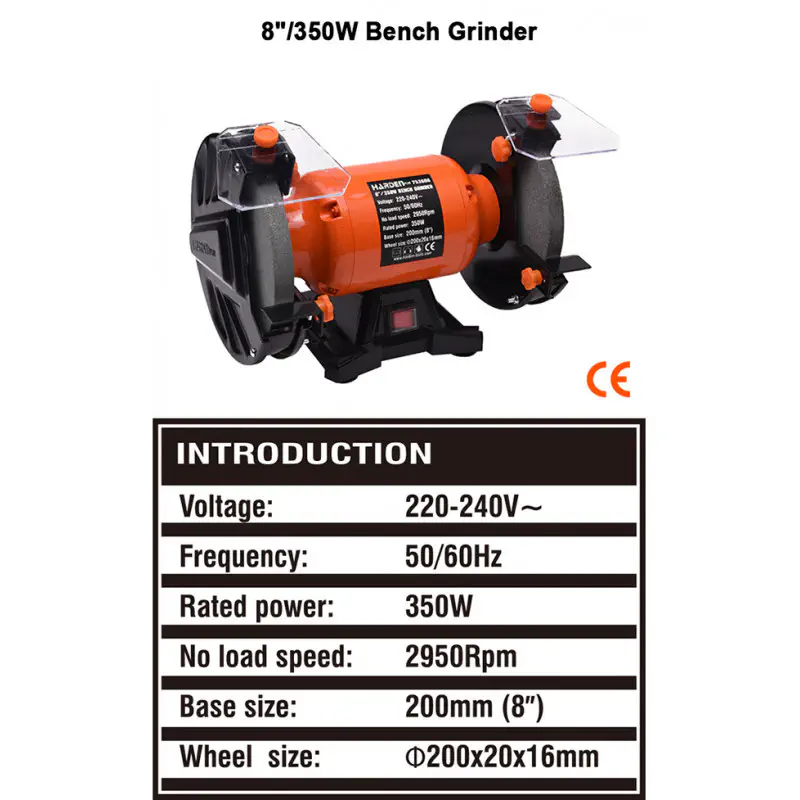Harden 8" Bench Grinder 350W Model: 753608
