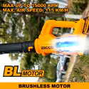 INGCO 20V Cordless Blower 115km/h with 2.0Ah Battery & Charger – Model CABLI203235