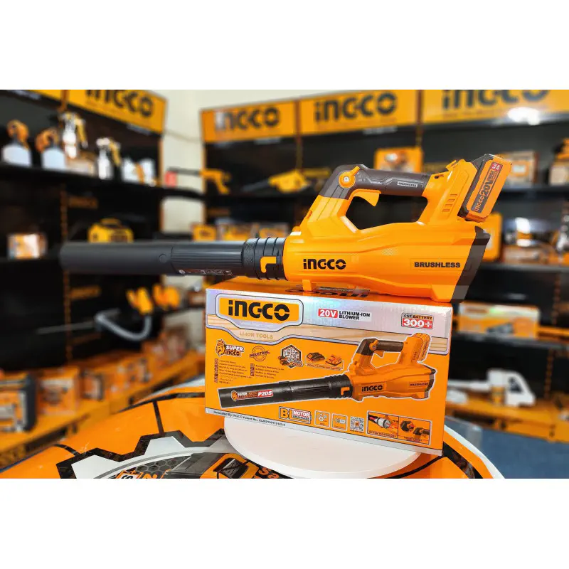 INGCO 20V Cordless Blower 115km/h with 2.0Ah Battery & Charger – Model CABLI203235