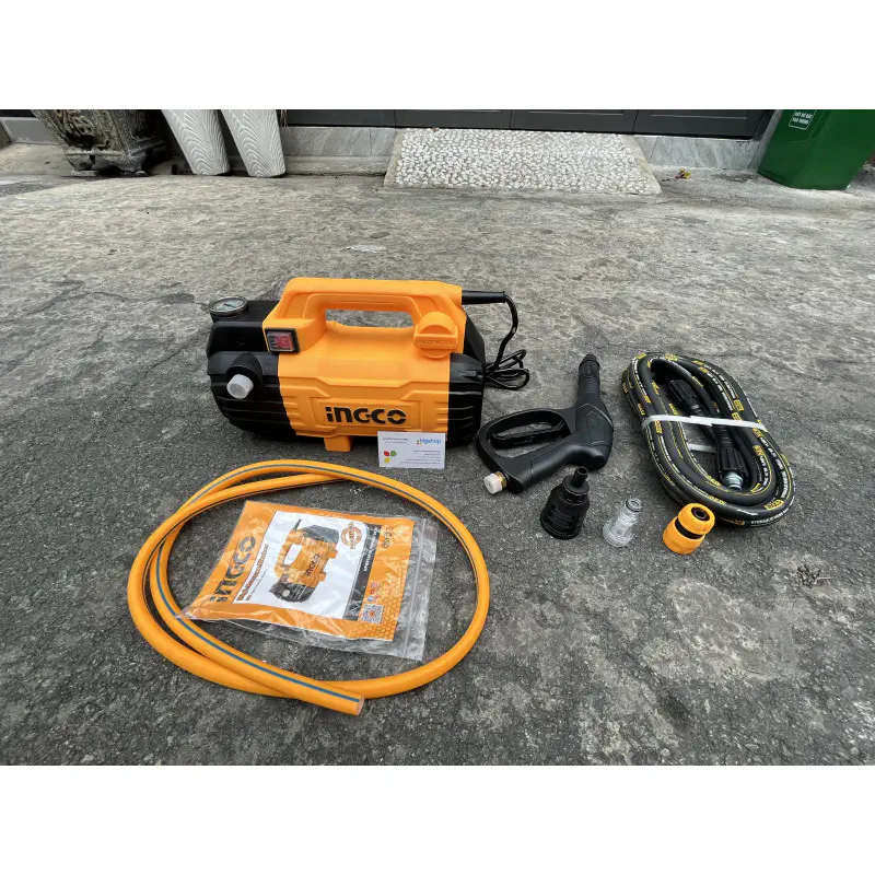 INGCO HPWR15028 High pressure washer, 1500W, 100Bar (1450PSI), Car Washer, Bike Washer; Model: HPWR15028