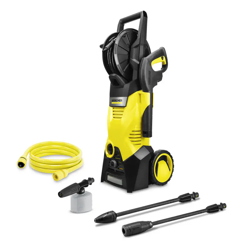 KARCHER K3 HR Plus High Pressure Washer | 1400W Power | 120 Bar | Integrated Hose Reel | Dirt Blaster | Car Washer | Stock: 15992610