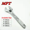 MPT Adjustable Wrench ( 6" | 8" | 10" | 12" ) Model: MHC01001