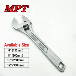 MPT Adjustable Wrench ( 6" | 8" | 10" | 12" ) Model: MHC01001