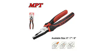 MPT Combination Pliers ( 6" / 7" / 8" ) Cr-V, black finish Model: ( MHB01001-6 / MHB01001-7 / MHB01001-8 )