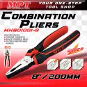 MPT Combination Pliers ( 6" / 7" / 8" ) Cr-V, black finish Model: ( MHB01001-6 / MHB01001-7 / MHB01001-8 )