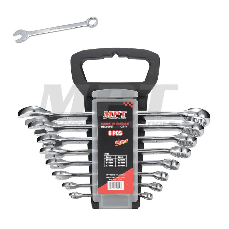 MPT 8Pcs Combination Spanner Set (6,8,10,12,14,15 & 17mm) MHC05001