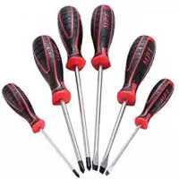 MPT 6 Pcs Non-Slip Magnetic CR-V Phillips and Slotted Screwdriver Set tool sets MHA01003