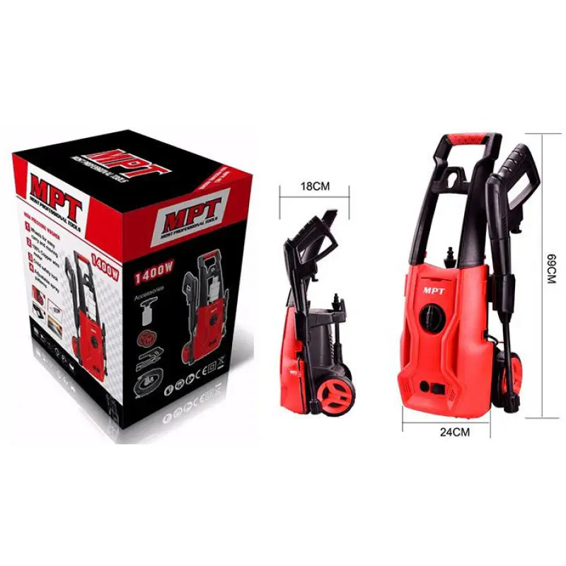 MPT 1400W, 125 Bar  High Pressure Washer, Car Washer, Bike Washer, Model: MHPW1403