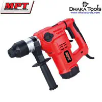 MPT Rotary Hammer SDS-Plus 5kg 1500W 32mm with Bit & Chisels Model No: MRH3203