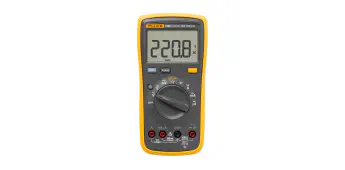 Fluke 15B+ Digital Multimeter, for Electrical Applications, Measures AC/DC Voltage and Current Measurements up to 1000V and 10A, Along with Resistance, Continuity, Diode, and Capacitance Capabilities