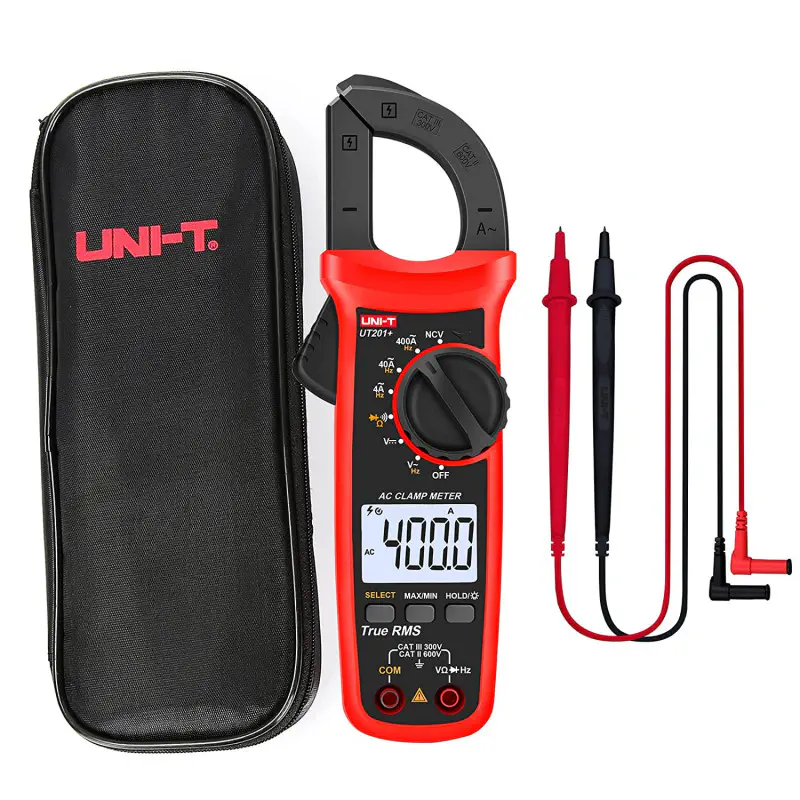 UNI-T UT201+ Digital Clamp Meter – AC 400A, True RMS, Auto Range
