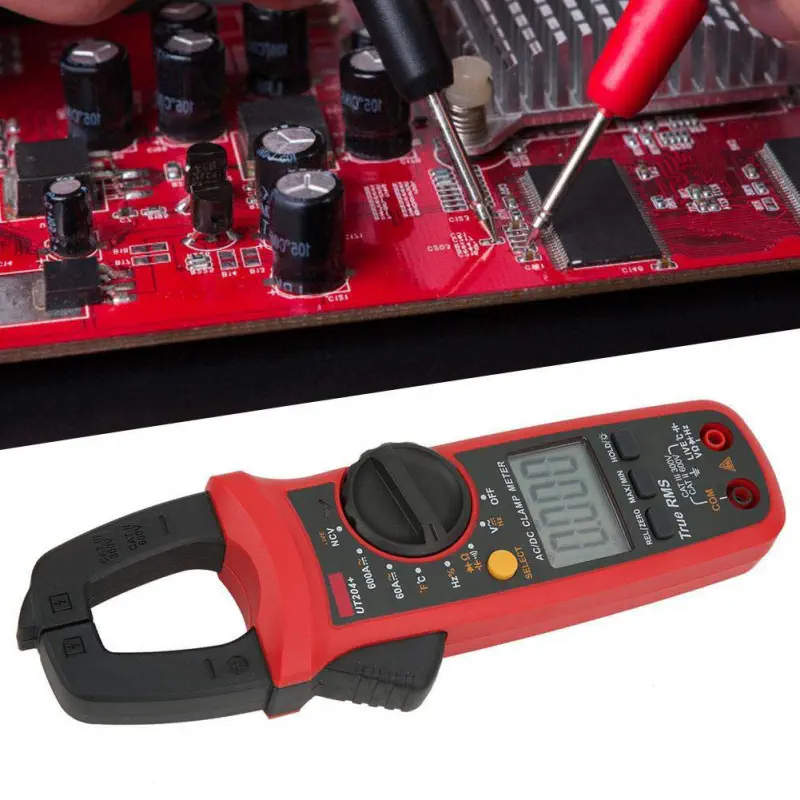 UNI-T UT204+ Digital Clamp Meter AC/DC 600A Clamp on meter Current Tester High Precision Multimeter.