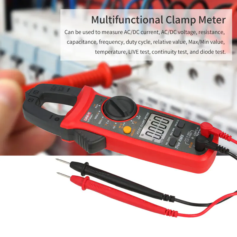 UNI-T UT204+ Digital Clamp Meter AC/DC 600A Clamp on meter Current Tester High Precision Multimeter.